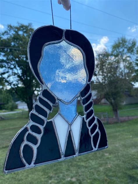 Wednesday Addams Stained Glass Art Etsy