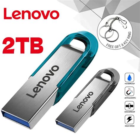 Lenovo Unidad Flash USB 3 0 Pendrive De Alta Velocidad 2TB 3 0 1TB