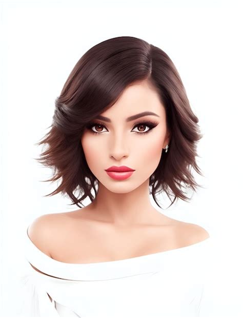 Premium Ai Image Portrait Of Beauty Woman Digital Paint