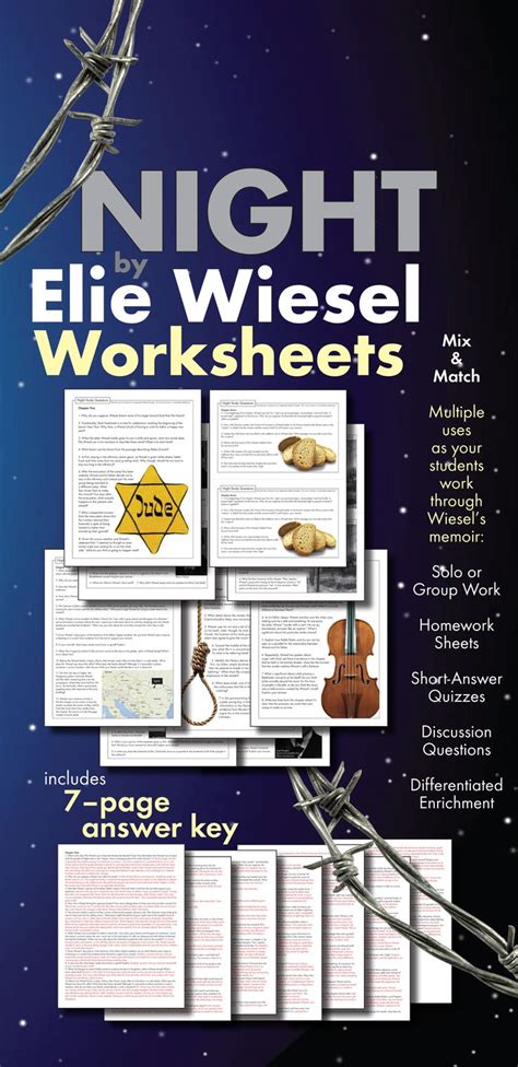 Night By Elie Wiesel Worksheets