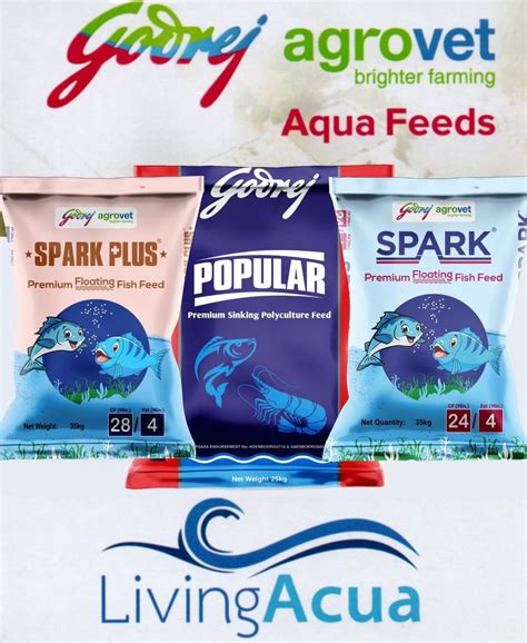 IMC Godrej Spark Premium Floating Fish Feed 24/3 4mm 35kg, Packaging ...