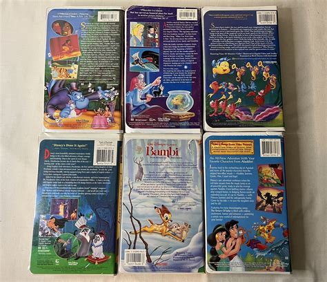 Mavin Disney Vhs Tapes Movies Aladdin Lion King Bambi Pocahontas