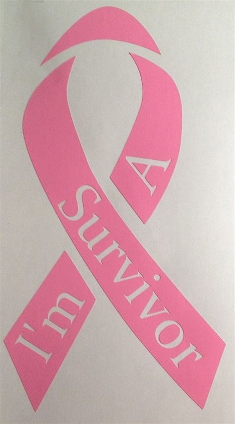 Items Similar To Breast Cancer Survivor Ribbon Im A Survivor Ribbon