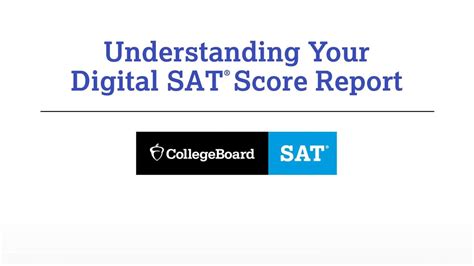 Understanding Your Digital Sat Score Report Youtube