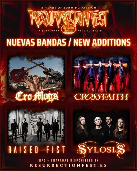 El Resurrection Fest Sigue En Marcha Y Anuncia Nuevas Bandas En Su Cartel