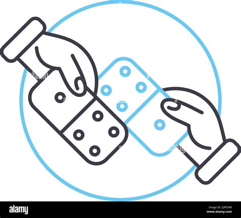 Partners Collaboration Line Icon Outline Symbol Vector Illustration