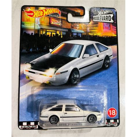 Hotwheels Premium Boulevard Toyota AE86 Sprinter Trueno Shopee Malaysia