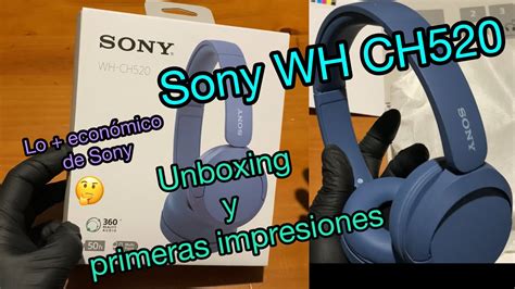 Sony Wh Ch520 Lo Económico De Sony Unboxing Y Primeras Impresiones Youtube