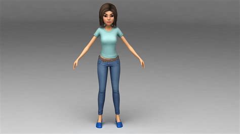 Female Character 3d Model 29 Max Free3d