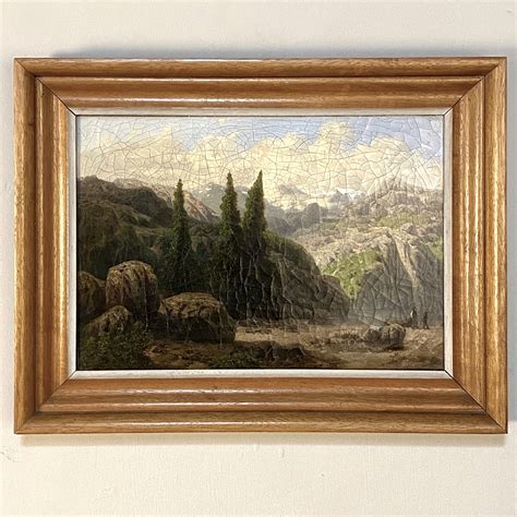 Framed Oil Painting, Antique, Landscape