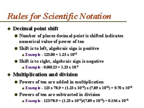 Rules for Scientific Notation | Scientific notation, Notations, Scientific