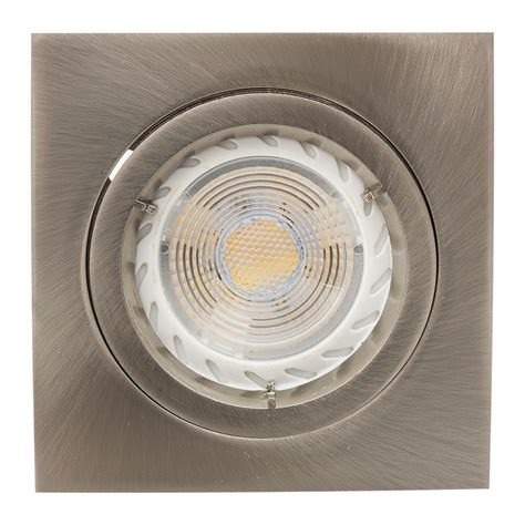 Eurolux Straight Twist Square Down Light Satin Chrome LiveStainable