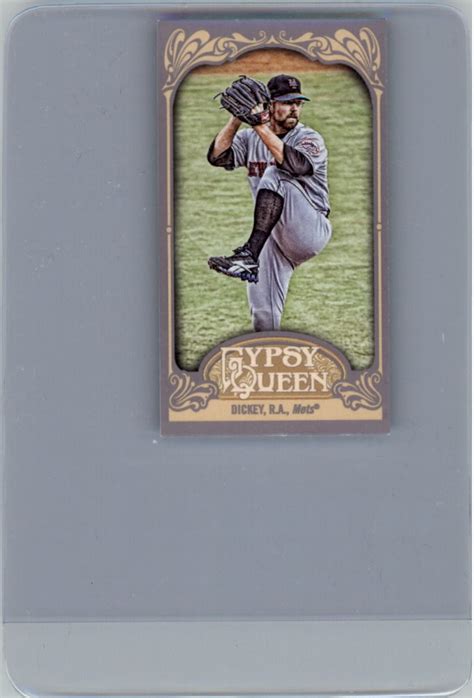 Topps Gypsy Queen Mini Straight Cut Back R A Dickey Ebay