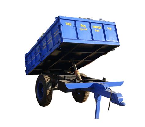 Mild Steel Hydraulic Tractor Trolley Size 4 5 X 8 Feet Capacity 3