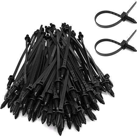 Amazon SWZHAI 100 PCS Push Mount Zip Ties 6 89 Inch Nylon Car