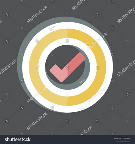 Sticker Quality Control Suitable Services Symbol Stock Vector (Royalty ...