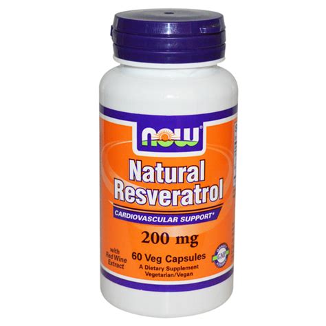 Natural Resveratrol Mg Veg Capsulas Now Foods Boteprote