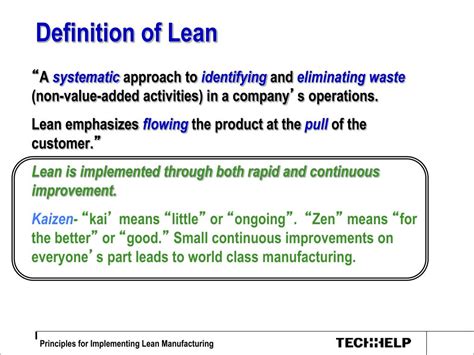 Ppt Definition Of Lean Powerpoint Presentation Free Download Id