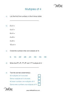 multiples   maths  mum
