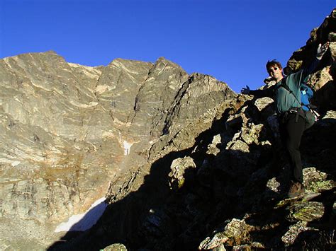 Andrew Richardson Approaching The Blitzen Ridge Mt Ypsilon Rocky