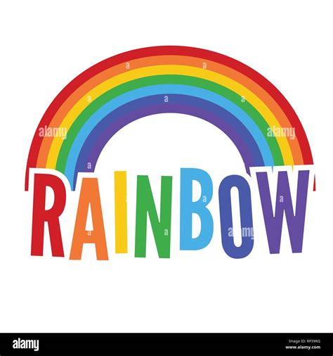 Colorful Vector Rainbow Symbol Stock Vector Image And Art Alamy