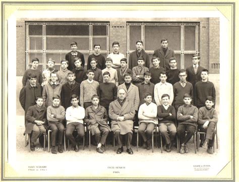 Photo De Classe Troisième De 1965 Lycée Henri Iv Copains Davant