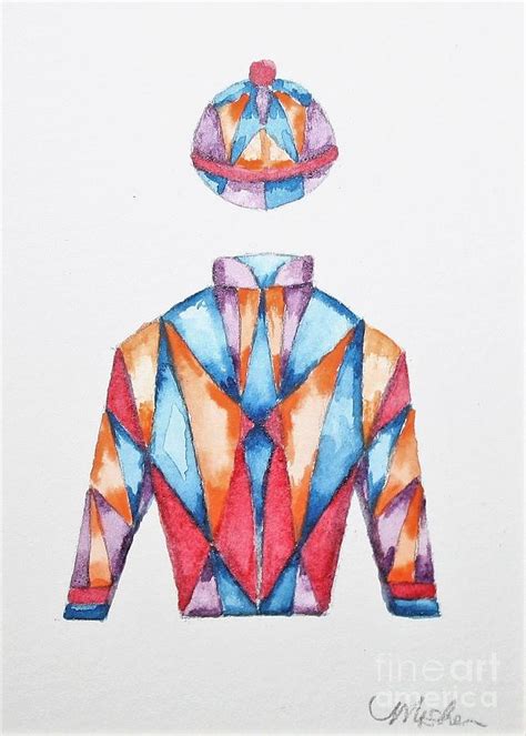 Jockey Silk Study 6 Painting By Misha Ambrosia