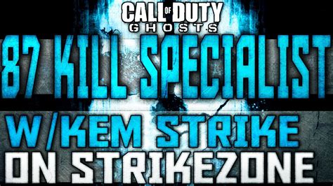 Cod Ghosts Insane 87 Kill Specialist Wkem Strike My Favourite