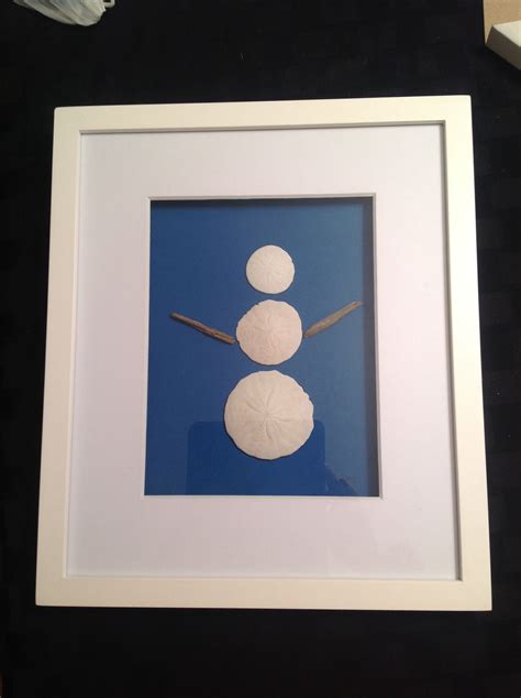 Sand Dollar Snowman Beachy Nova Scotian Christmas Sand Dollar Craft