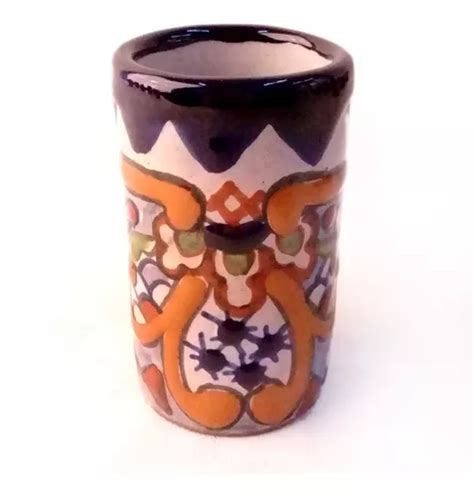 50 Vasos Tequileros De Talavera Poblana Barroca 50ml Varios En Venta En