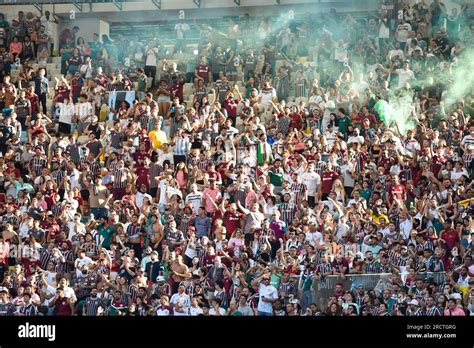 Rio, Brazil - July 16, 2023, Fans in match between Fluminense vs ...