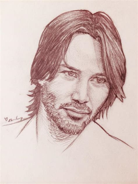 Portrait Sketch Keanu Reeves By Ktgay On Deviantart