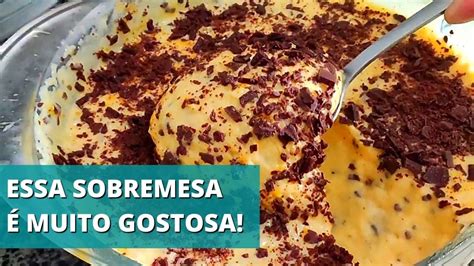 ESSA SOBREMESA É INCRÍVEL DE TÃO GOSTOSA MOUSSE DE MARACUJÁ RASPAS