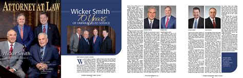 Wicker Smith 70 Years Of Unparalleled Service Attorney At Law Magazine