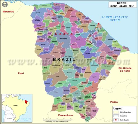 ceara brazil map  dean metoyer blog