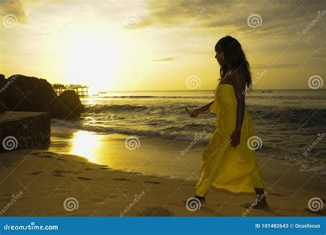 Glamorous African American Black Woman In Chic And Elegant Summer Dress