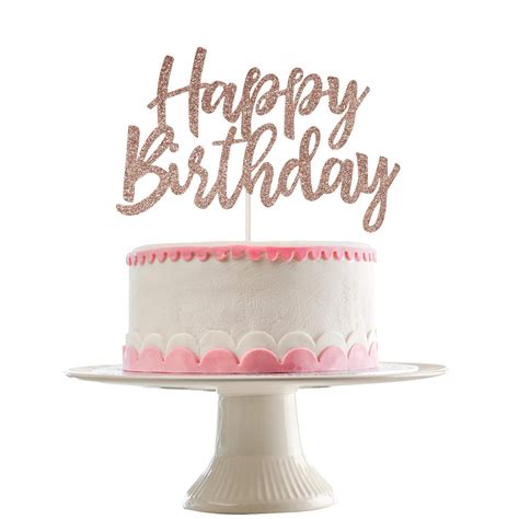 Buy Happy Birthday Rose Gold Cake Topper Rose Gold Birthday Party