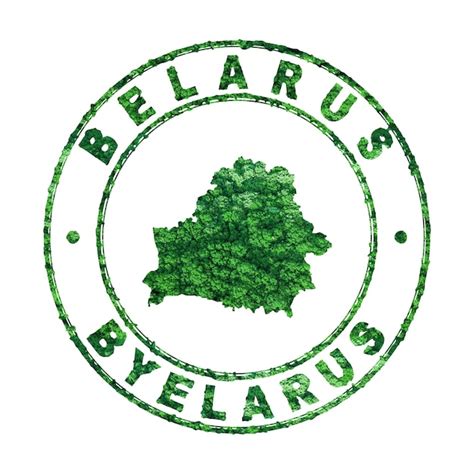 Premium Photo Map Of Belarus Postal Stamp Sustainable Development Co