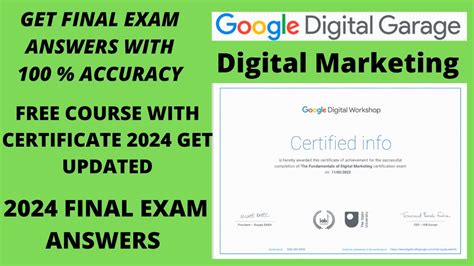 Google Digital Garage Final Exam Answers 2022 Updated All Answer