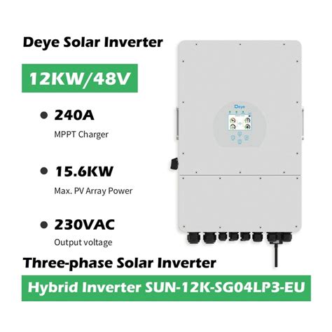 Deye High Power Kw Ip Sun K Sg Lp Eu Three Phase Germany Kw