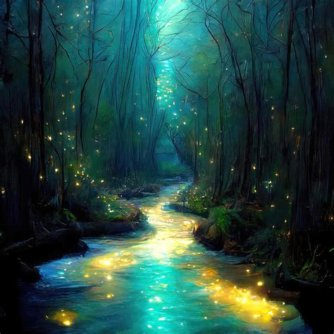 River of Light, 06 Painting by AM FineArtPrints - Fine Art America