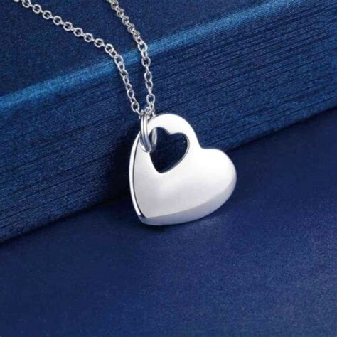 Elegant 925 Sterling Silver I Love You Heart Fashion Jewelry Pendant