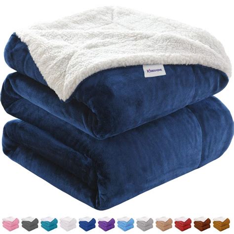 Kawahome Sherpa Fleece Blanket Super Soft Extra Warm Thick Winter