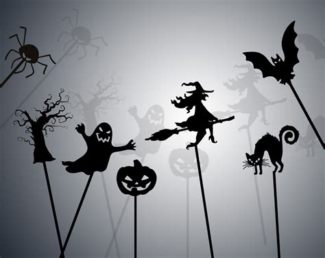 Shadow Puppet / Chinese Shadows Halloween Theme Set / Halloween Themed ...