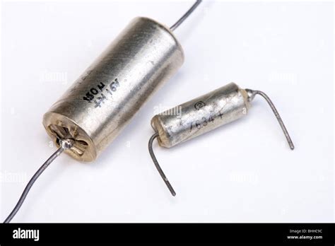 Wet Type Tantalum Capacitors Stock Photo Alamy