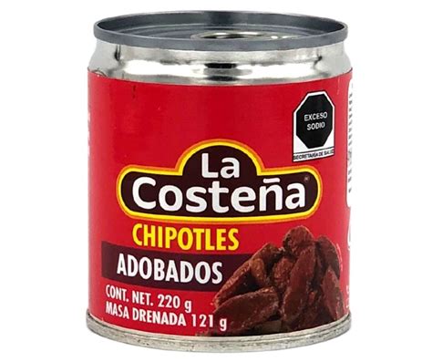 Chile chipotle adobado 199 lata La Costeña Doña Pelos