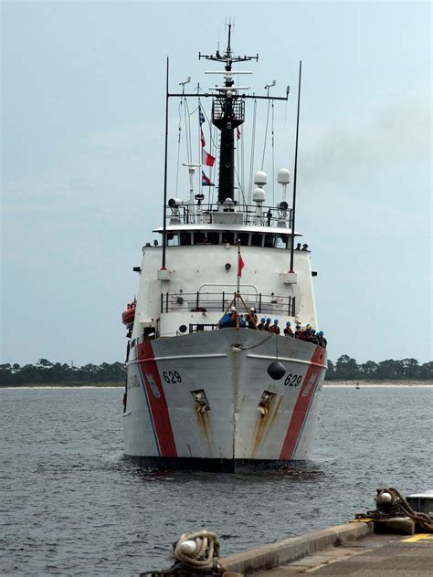 Coast Guard Cutter Decisive Arrives At Pensacola Naval Air Station