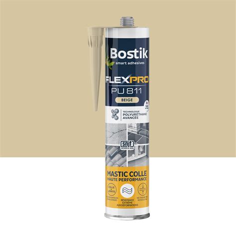 Mastic Colle Bostik Flexpro Pu Ml Beige Leroy Merlin