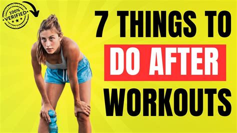 7 Things You Must Do After A Workout YouTube