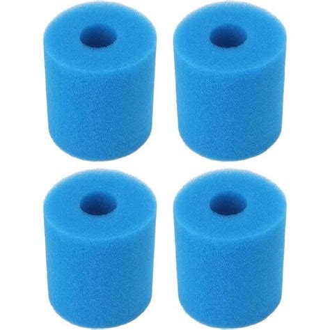 Lot de 4 éponges filtrantes de piscine TRAHOO Type H Filtre